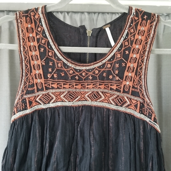 Free People | Aztec Bib Dress - Picture 3 of 10